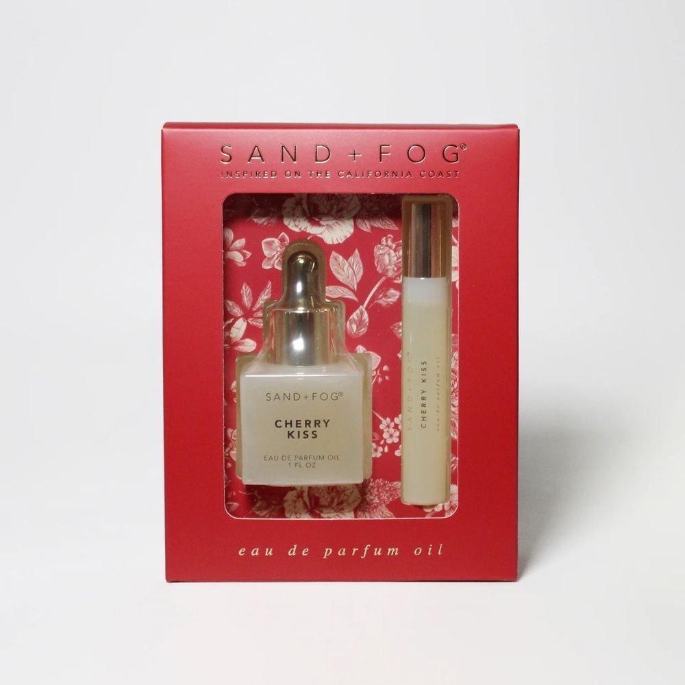 SAND + FOG | Cherry Kiss Eau de Parfum Oil Dropper and Rollerball Set